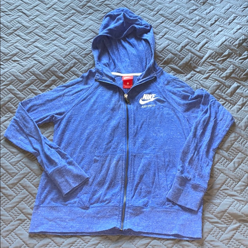 Purple/blue nike vintage zip fits women’s small